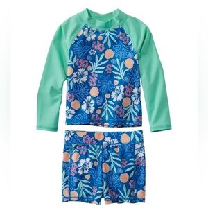 Sun-and-Surf Swim Trunks Rashguard Set || LL Bean